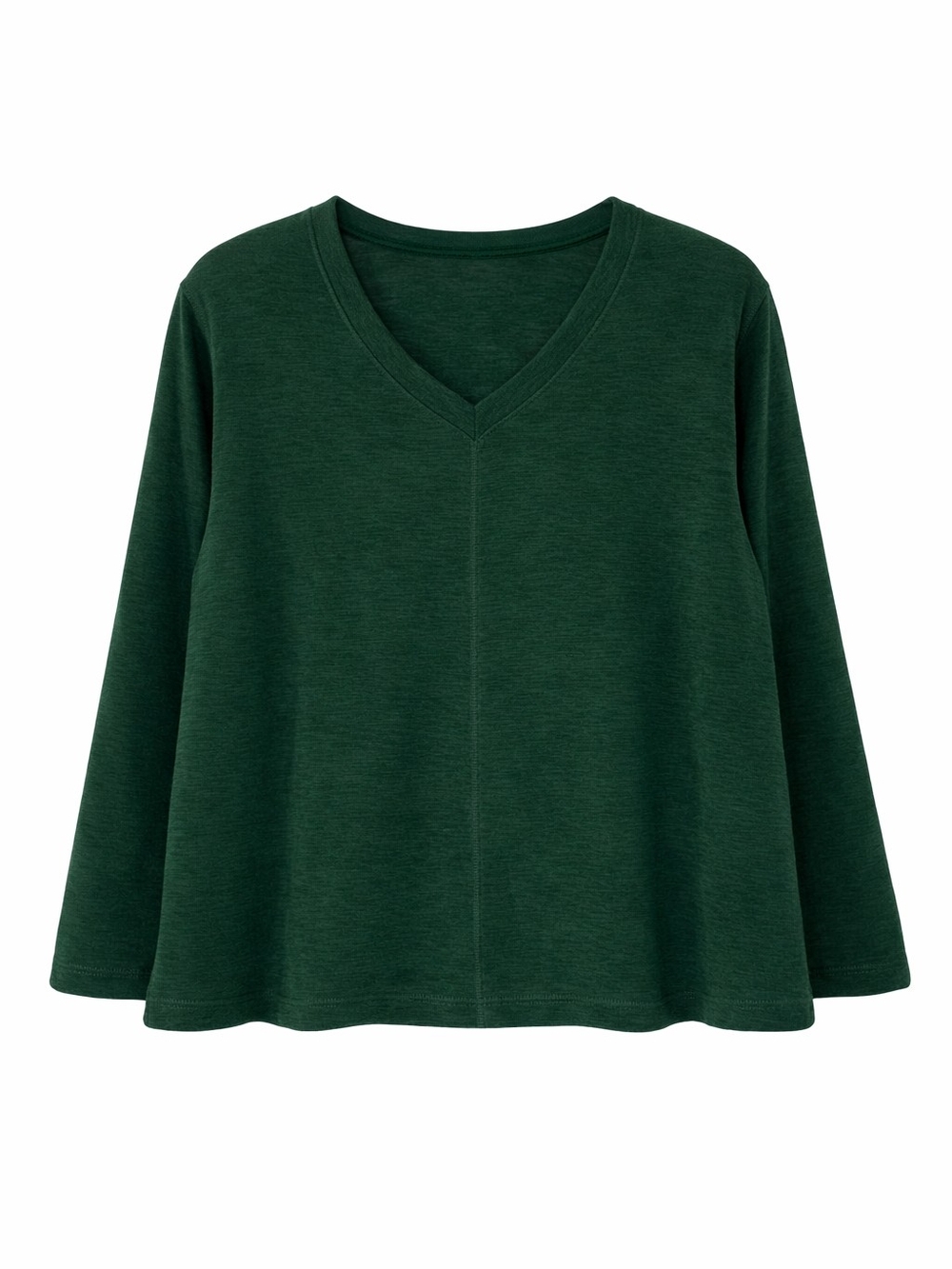 St. John’s Bay Women’s XXL V‑Neck Fleece Pullover Forest Green